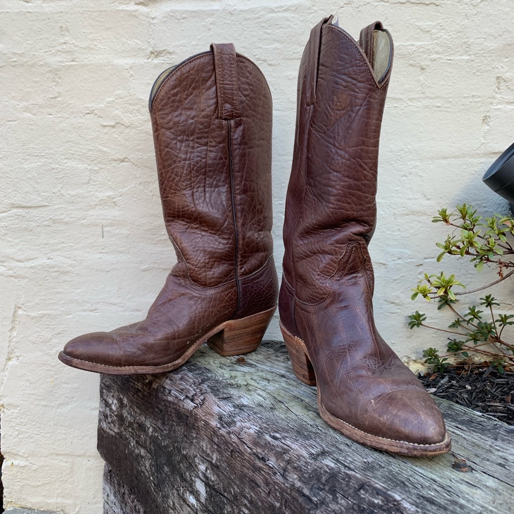 80’s Frye Leather Cowboy Boots
